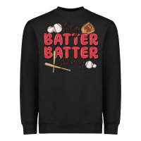 Black hey batter batter swing Heavyweight Sweatshirt - MaliasSmallBusiness