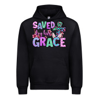 Black Easter Day Saved by his grace Urban Hoodie - OliviaCreatesArt