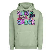 Pigment Oil Green Easter Day Saved by his grace Urban Hoodie - OliviaCreatesArt
