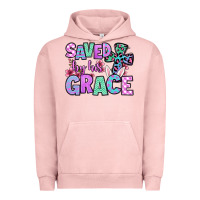 Pigment Salmon Easter Day Saved by his grace Urban Hoodie - OliviaCreatesArt