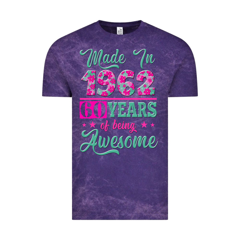 Made In 1962, 60 Years Of Being Awesome Vintage Tee by Jasminsmagicworld | Teevron