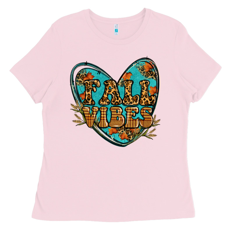 Fall Vibes Heart Ladies Tee by RanaPortraitStore | Teevron