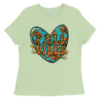 Matcha fall vibes heart Ladies Tee - RanaPortraitStore
