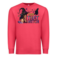 Cardinal 100% That Witch Black Afro Witch Premium Sweatshirt - texasbilliewilder
