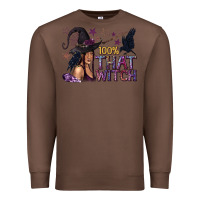 Chestnut 100% That Witch Black Afro Witch Premium Sweatshirt - texasbilliewilder