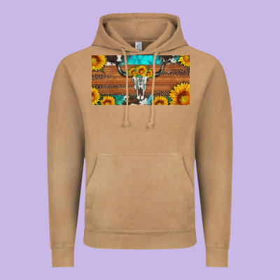 Longhorn Bull Skull License Plate Vintage Hoodie Designed By Artiststas
