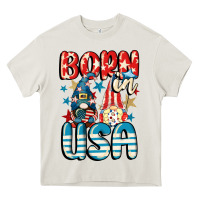 Cream Born in USA gnomes 4th of July Heavy Core Tee - CowGirlArtShop