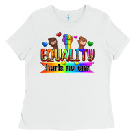 White equality hurts no one Ladies Tee - Zillion Design Studio