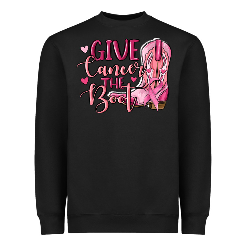 Give Cancer The Boot Heavyweight Sweatshirt by MaliasSmallBusiness | Teevron