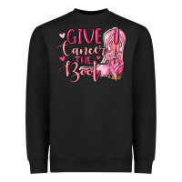 Black give cancer the boot Heavyweight Sweatshirt - MaliasSmallBusiness