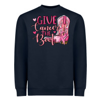 Navy give cancer the boot Heavyweight Sweatshirt - MaliasSmallBusiness