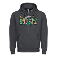 Smoke fishing mom Zipper Hoodie - LillyAllenDesigns