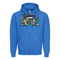 True Royal fishing mom Zipper Hoodie - LillyAllenDesigns