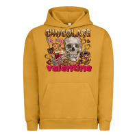 Pigment Peanut Butter Skull chocolate is my Valentine Urban Hoodie - FaDigitalArtStudio