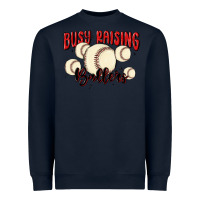 Navy busy raising ballers Heavyweight Sweatshirt - MaliasSmallBusiness