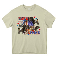 Mossy Born to be free 4th of july Heavy Core Tee - CowGirlArtShop