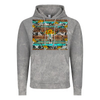 Cloud Rock longhorn bull skull cowhide leopard turquoise Vintage Hoodie - Artiststas