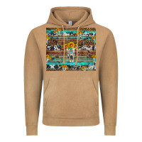 Vintage Camel longhorn bull skull cowhide leopard turquoise Vintage Hoodie - Artiststas