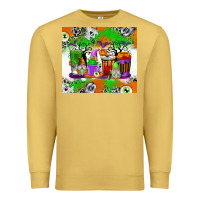 Antique Gold Halloween Coffee Cups Premium Sweatshirt - texasbilliewilder