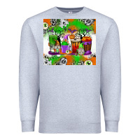 Heather Grey Halloween Coffee Cups Premium Sweatshirt - texasbilliewilder