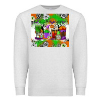 Oatmeal Heather Halloween Coffee Cups Premium Sweatshirt - texasbilliewilder