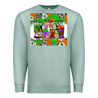 Seafoam Halloween Coffee Cups Premium Sweatshirt - texasbilliewilder