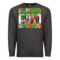 Smoke Halloween Coffee Cups Premium Sweatshirt - texasbilliewilder