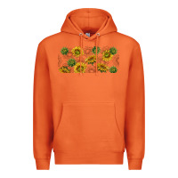 Carrot summer with sunflowers Premium Hoodie - TumblerDesignByShophia