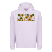 Lilac summer with sunflowers Premium Hoodie - TumblerDesignByShophia