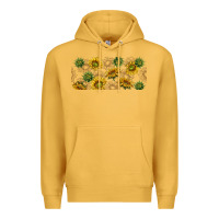 Mustard summer with sunflowers Premium Hoodie - TumblerDesignByShophia