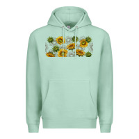 Seafoam summer with sunflowers Premium Hoodie - TumblerDesignByShophia