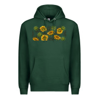 Sports Green summer with sunflowers Premium Hoodie - TumblerDesignByShophia