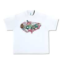 White Oncology Nurse western Urban Heavy Tee - NancyCooperArtShop