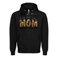 Black brave mom from son up to son down Zipper Hoodie - LillyAllenDesigns