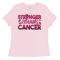 Bubblegum Pink Stronger Than Cancer Ladies Tee - texasbilliewilder