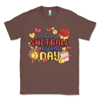 Chestnut it's a softball kinda day Classic Tee - MaliasSmallBusiness