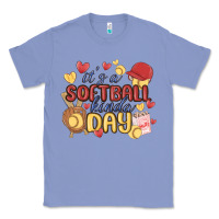 Colony Blue it's a softball kinda day Classic Tee - MaliasSmallBusiness