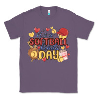 Lavender it's a softball kinda day Classic Tee - MaliasSmallBusiness