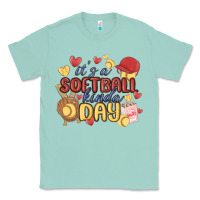 Seafoam it's a softball kinda day Classic Tee - MaliasSmallBusiness