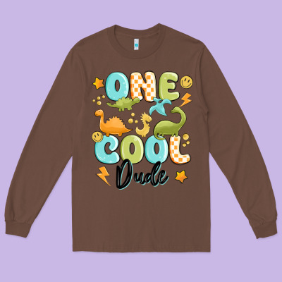 One Cool Dude Long Sleeve Tee Designed By Maliassmallbusiness
