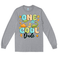 Heather Grey one cool dude Long Sleeve Tee - MaliasSmallBusiness