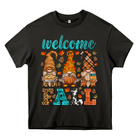 Asphalt welcome fall gnome Heavy Core Tee - HRA Design Shop