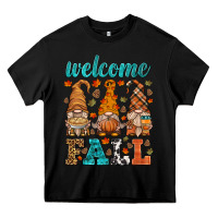 Black welcome fall gnome Heavy Core Tee - HRA Design Shop