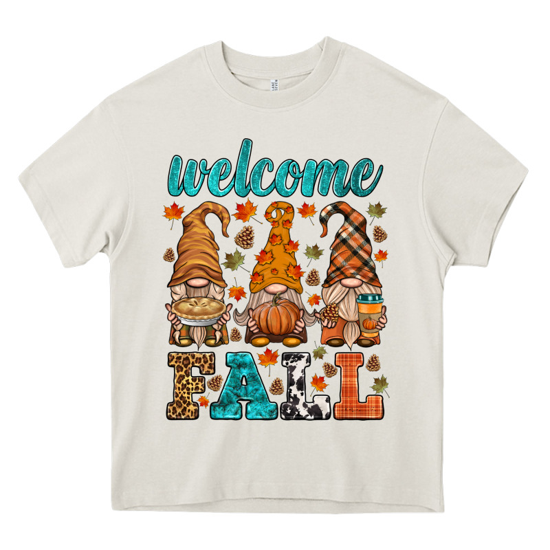 Welcome Fall Gnome Heavy Core Tee by HRA Design Shop | Teevron