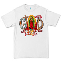 White With God All Things Are Possible Premium Tee - RacoonDesign