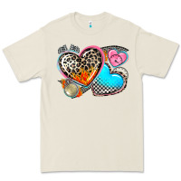 Bone western leopard  racing  hearts Premium Tee - AdoDesignShop