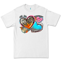 White western leopard  racing  hearts Premium Tee - AdoDesignShop