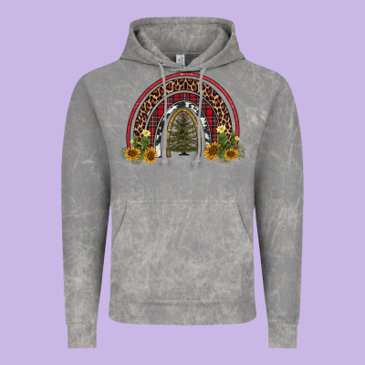 Rainbow Tree Vintage Hoodie Designed By Adodesignshop
