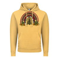 Vintage Mustard rainbow tree Vintage Hoodie - AdoDesignShop