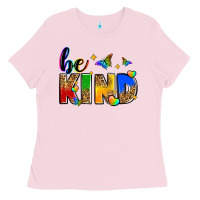 Bubblegum Pink be kind Ladies Tee - Zillion Design Studio